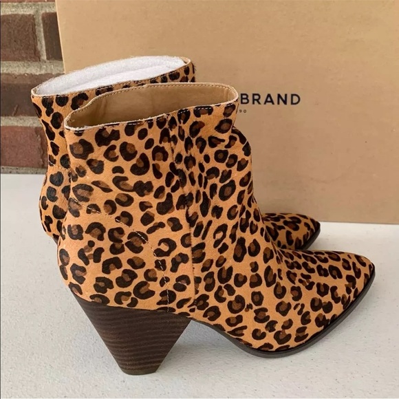 Lucky Brand Munise2 Leopard print Heel Ankle Boots women’s size US 7 M - Picture 4 of 9